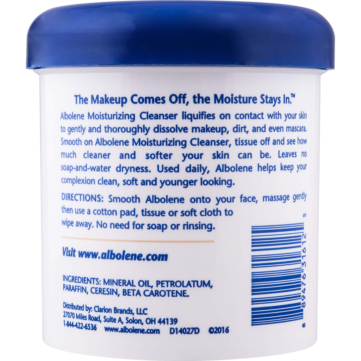 Albolene Moisturizing Cleanser application on skin