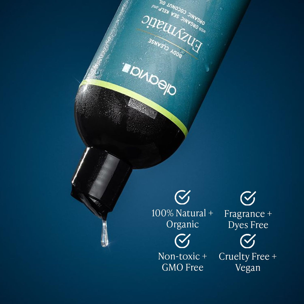 Aleavia Body Cleanse 16 Oz back view showing ingredients