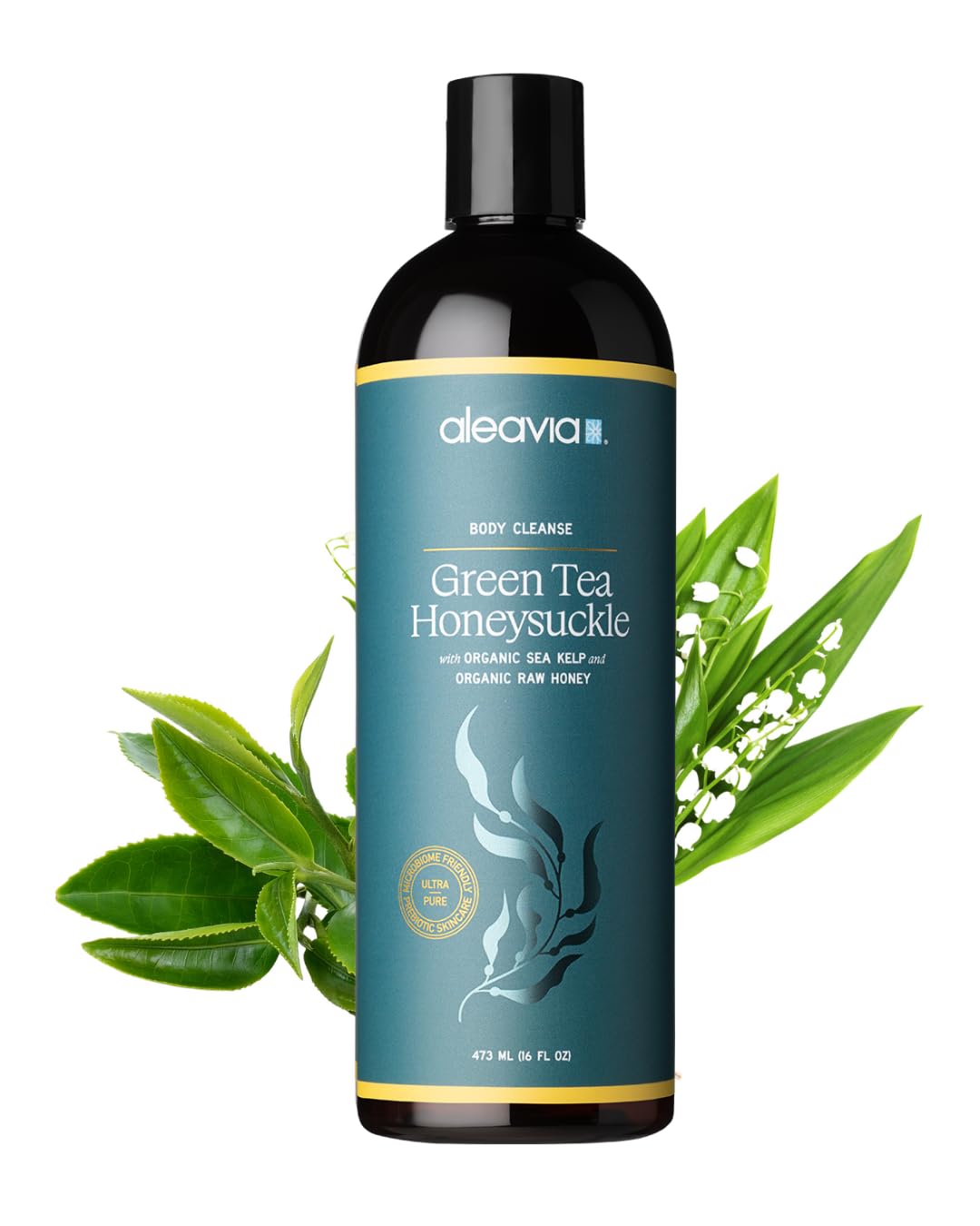 Aleavia Body Cleanse Organic Body Wash 16 Oz front view