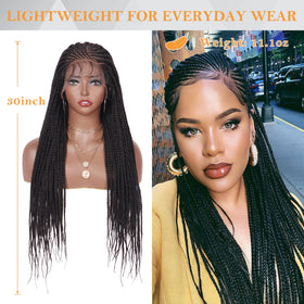 Alebery 13x6 Lace Front Box Braided Wig accessories