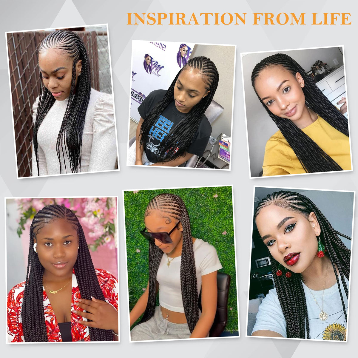 Alebery 13x6 Lace Front Box Braided Wig packaging