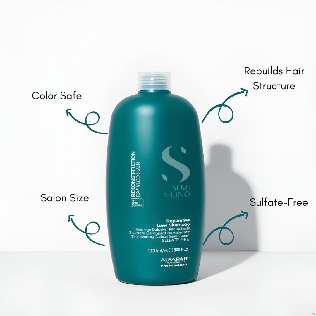 ALFAPARF MILANO Semi di Lino Bond Repair Shampoo back view