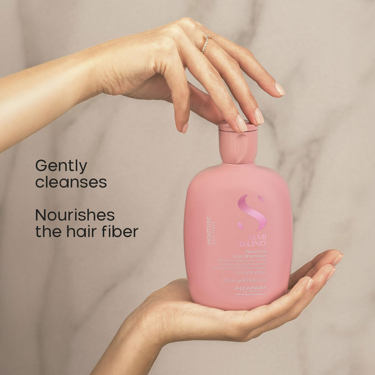 ALFAPARF MILANO Semi di Lino Moisturizing Shampoo back view