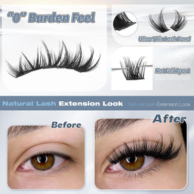 ALICE Lash Clusters applied on model's eyes