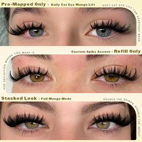 ALICE Lash Clusters applied on model's eyes