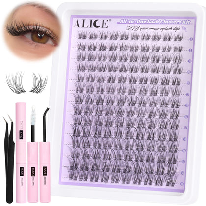 ALICE Lash Clusters Kit with 140pcs individual lashes