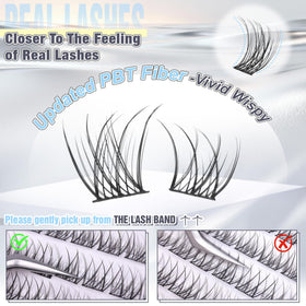 ALICE lash clusters packaging with product details