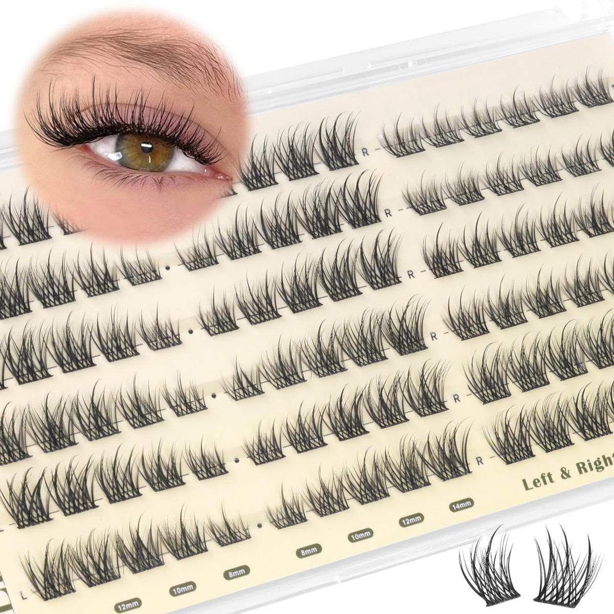 ALICE lash clusters with applicator tool