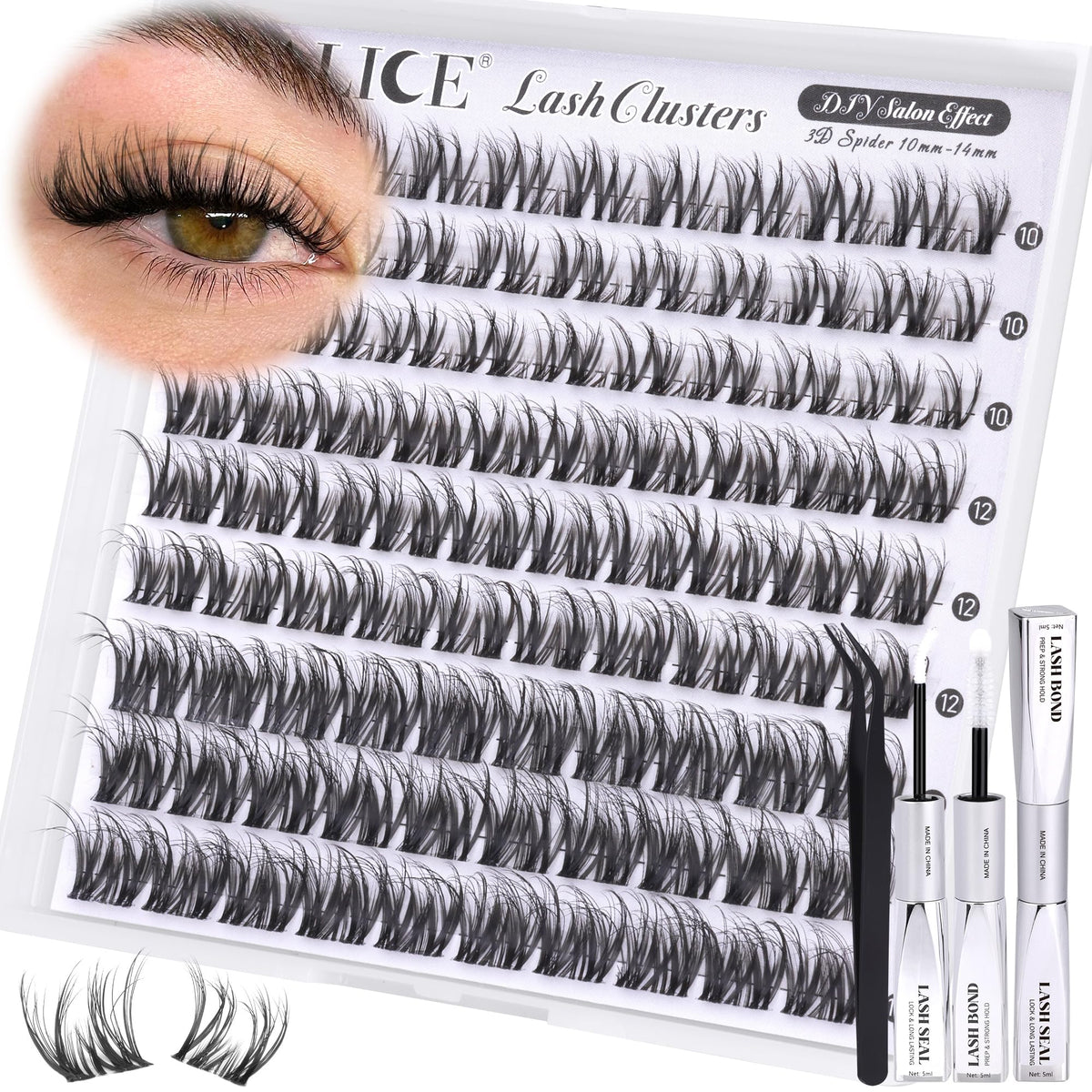 ALICE Lash Kit showing lightweight and invisible band construction