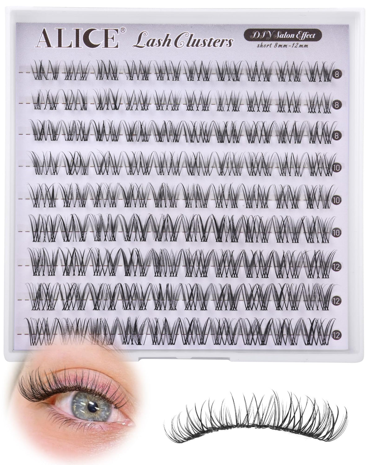 ALICE Natural Short Lash Clusters lifestyle scene