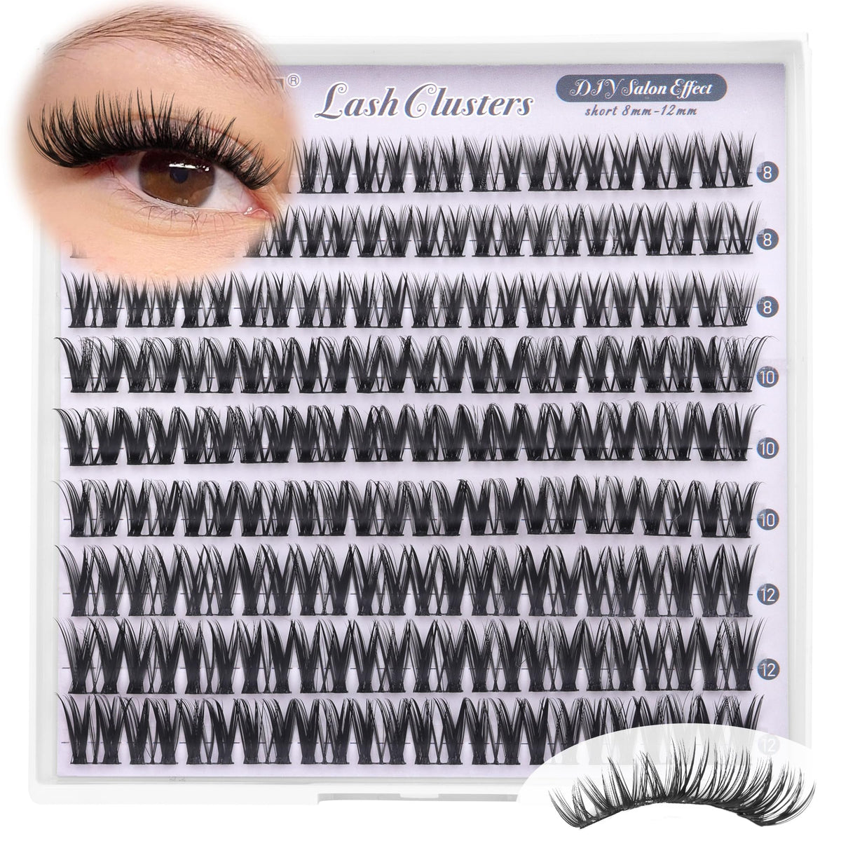 ALICE Short Lash Clusters 8-12mm lifestyle scene