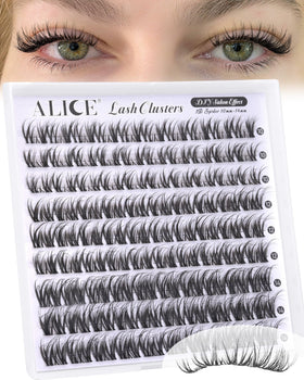 ALICE Spider Breeze Lash Clusters front view with natural volume