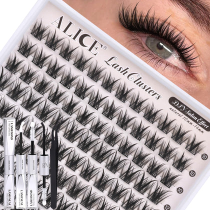 ALICE Wispy Lash Clusters Kit front view with packaging