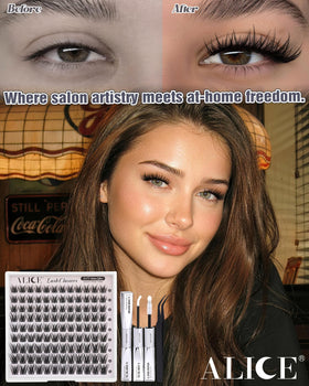ALICE Wispy Lash Clusters Kit with glue bond and seal