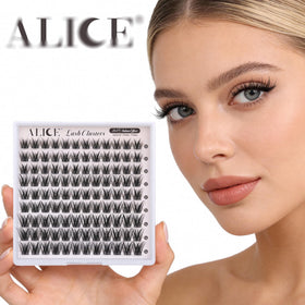 ALICE Wispy Natural Eyelash Clusters showing texture