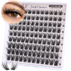 ALICE Wispy Natural Eyelash Clusters with applicator