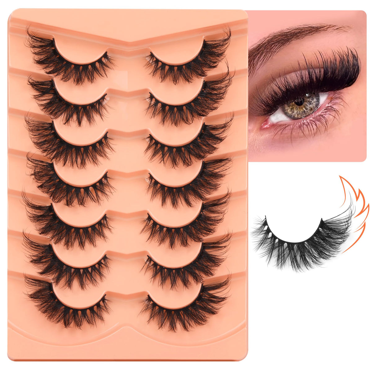 ALICROWN False Eyelashes in packaging with product details