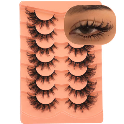 ALICROWN Fox Eye False Eyelashes front view with packaging