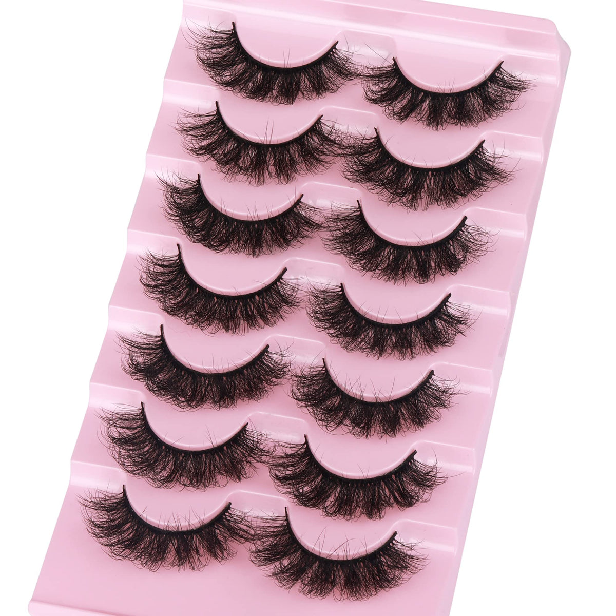 ALICROWN HAIR False Eyelashes 20MM on model's eyes