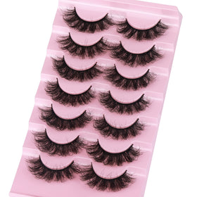 ALICROWN HAIR False Eyelashes 20MM on model's eyes