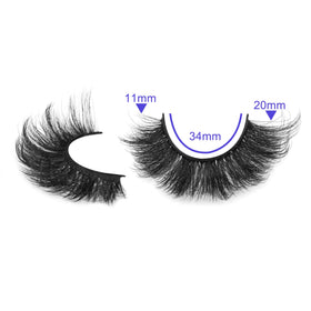 ALICROWN HAIR thick faux mink lashes side view