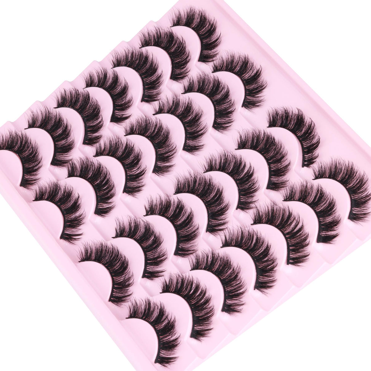 ALICROWN Natural Mink Fuzzy False Eyelashes in a beauty setup