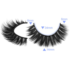 ALICROWN Short Eyelashes packaging with 14 pairs