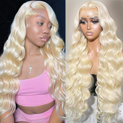 Alimubi 613 13x6 Lace Front Wig Human Hair front view