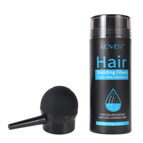ALIVER Hair Fibers black powder front view