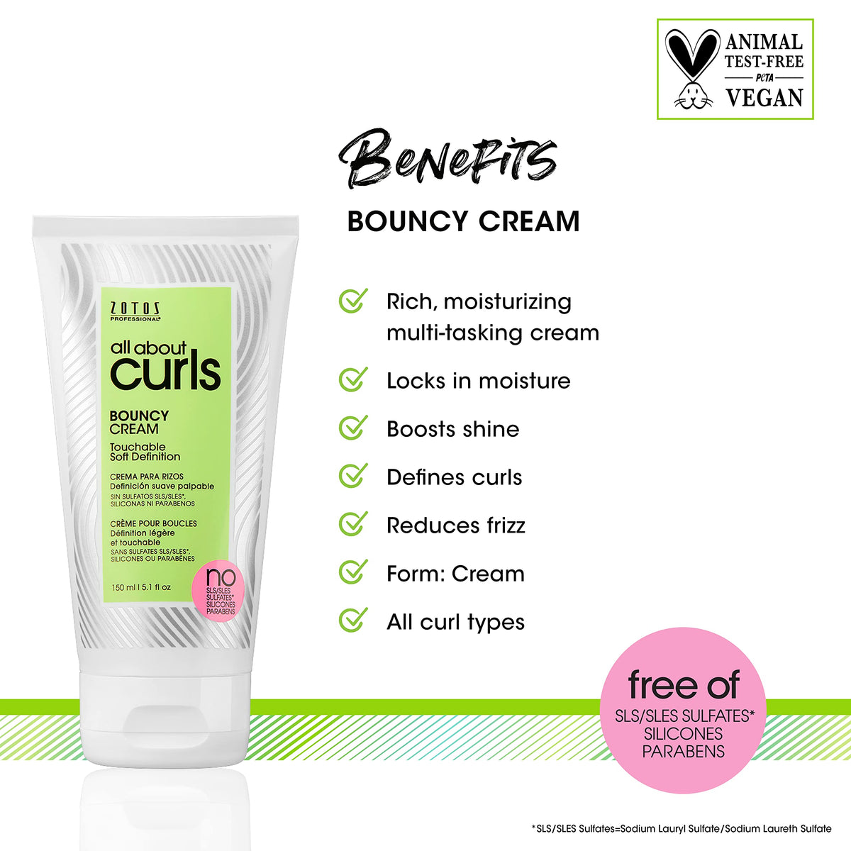 ALL ABOUT CURLS Bouncy Cream 5.1 Fl Oz back view