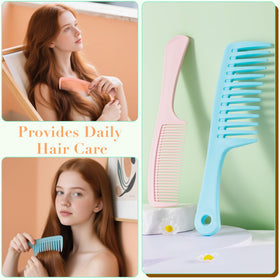 All four combs from SALON SILK Professional Comb Set displayed together