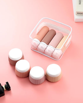 All Mrsdry travel bottles neatly packed in clear bag