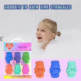 All six Care Bears bath bombs displayed together