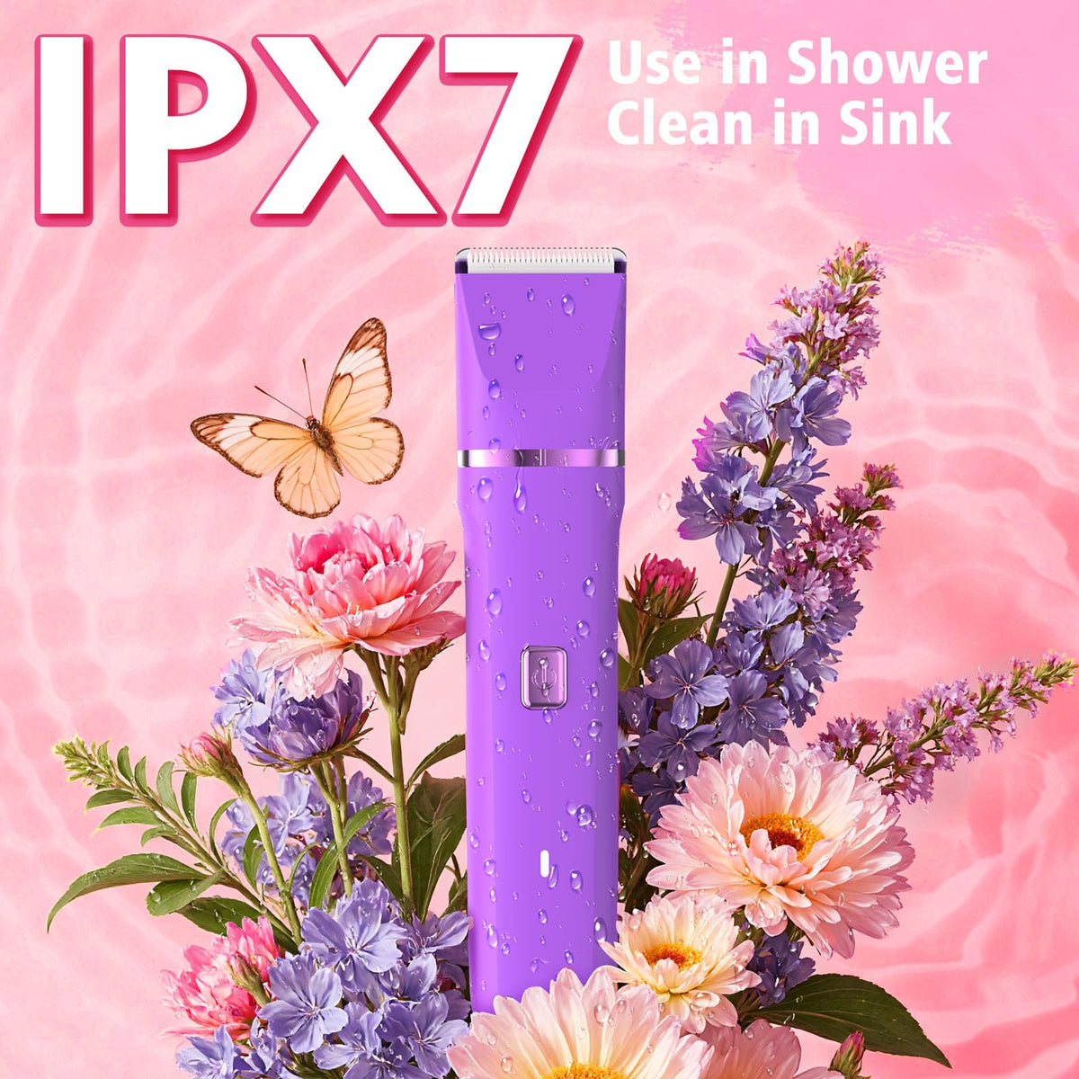 All three heads of Risina 3-in-1 Bikini Trimmer displayed together