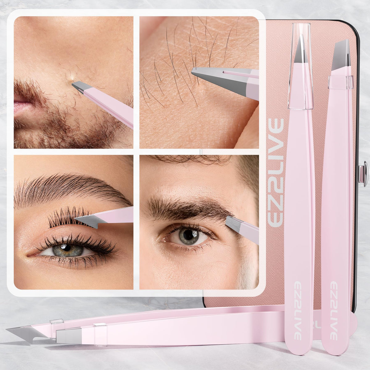 All tools of EZ2LIVE tweezers set displayed together