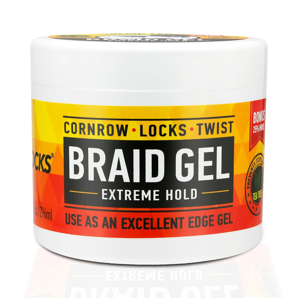 AllDay Locks Braid Gel Extreme Hold 10 oz jar front view