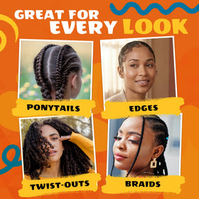 AllDay Locks Braid Gel in a styled hair setting