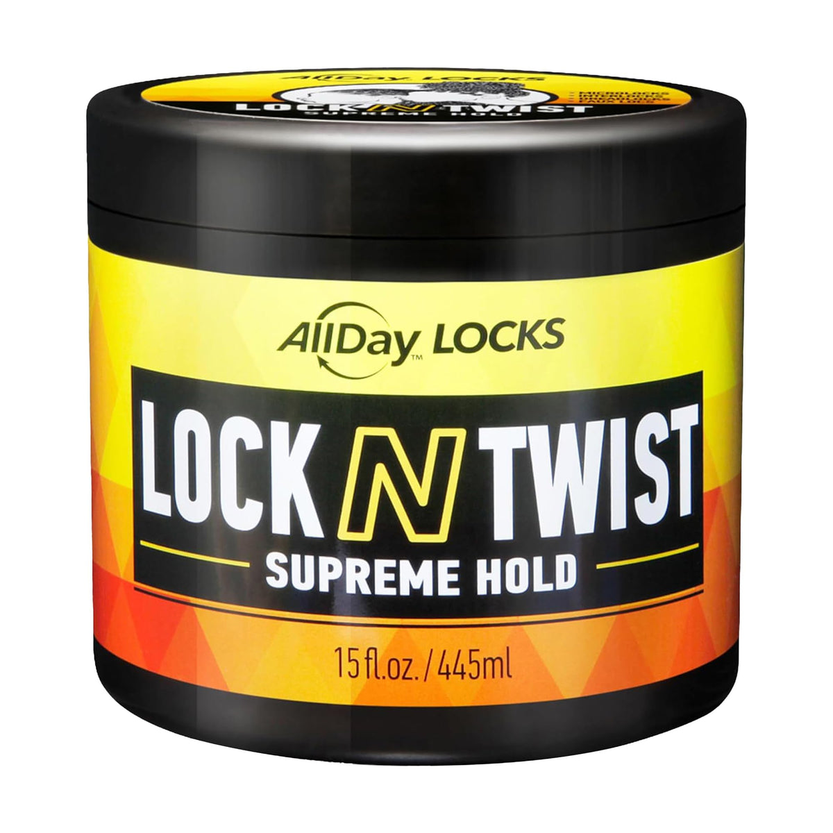 AllDay Locks Lock N Twist Styling Gel 15 oz jar front view