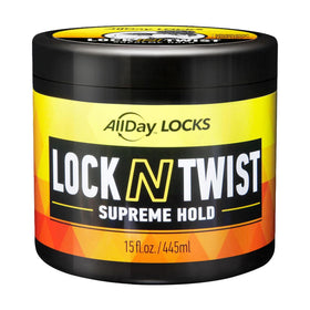 AllDay Locks Lock N Twist Styling Gel 15 oz jar front view