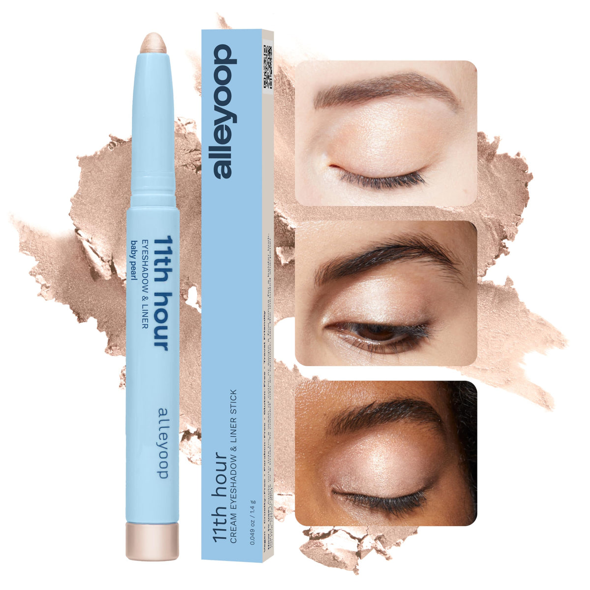 ALLEYOOP 11th Hour Cream Eyeshadow Stick Champagne Shimmer packaging