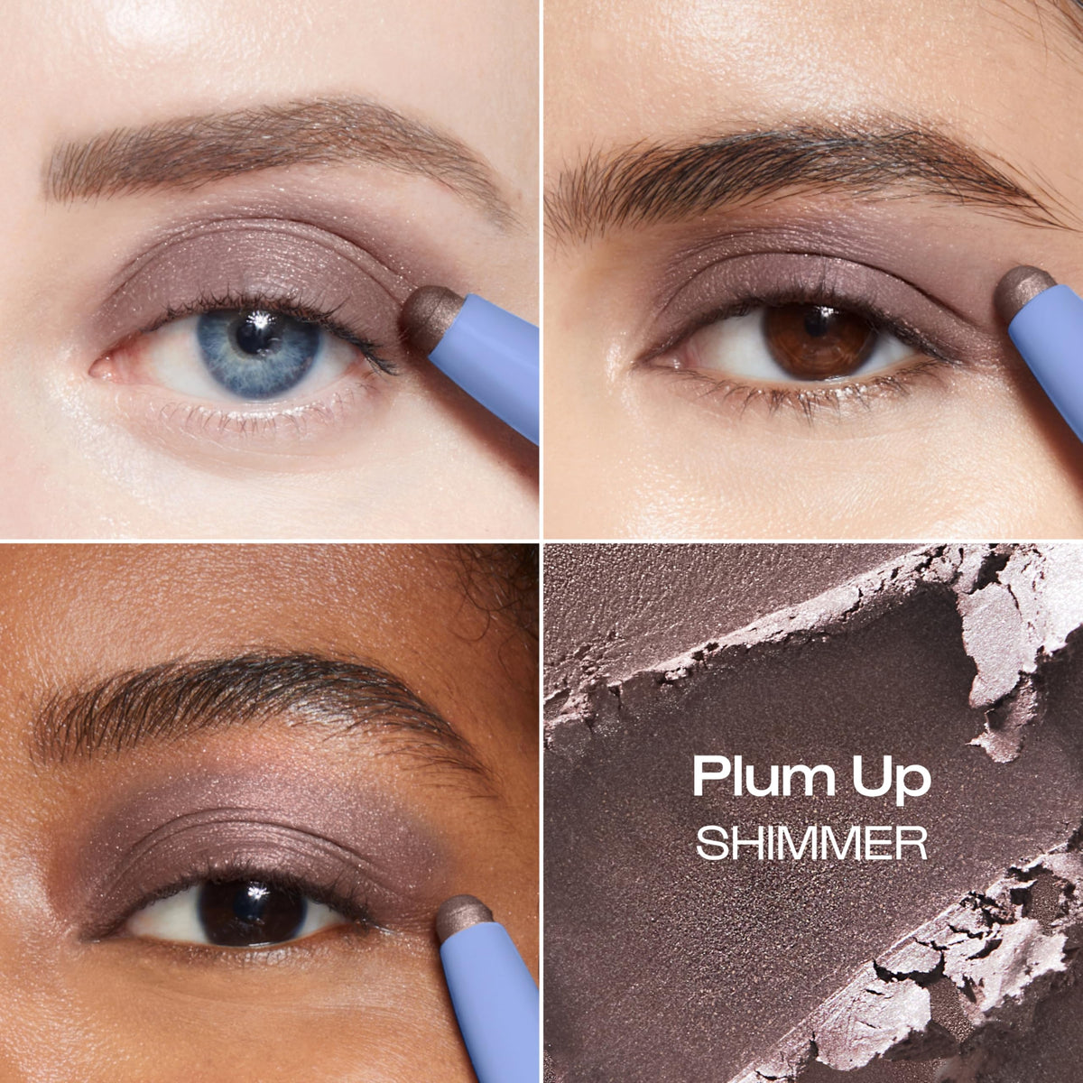 ALLEYOOP 11th Hour Cream Eyeshadow Stick Plum Up swatch on skin