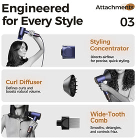 Alloom Hair Dryer Pro packaging with product details
