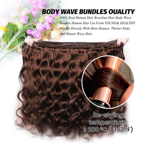 ALLRUN Body Wave hair extensions packaging