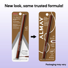 Almay All-Day Eyeliner Pencil 211 Brown Topaz in use on model