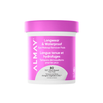 Almay Longwear Waterproof Eye Makeup Remover Pads jar front view