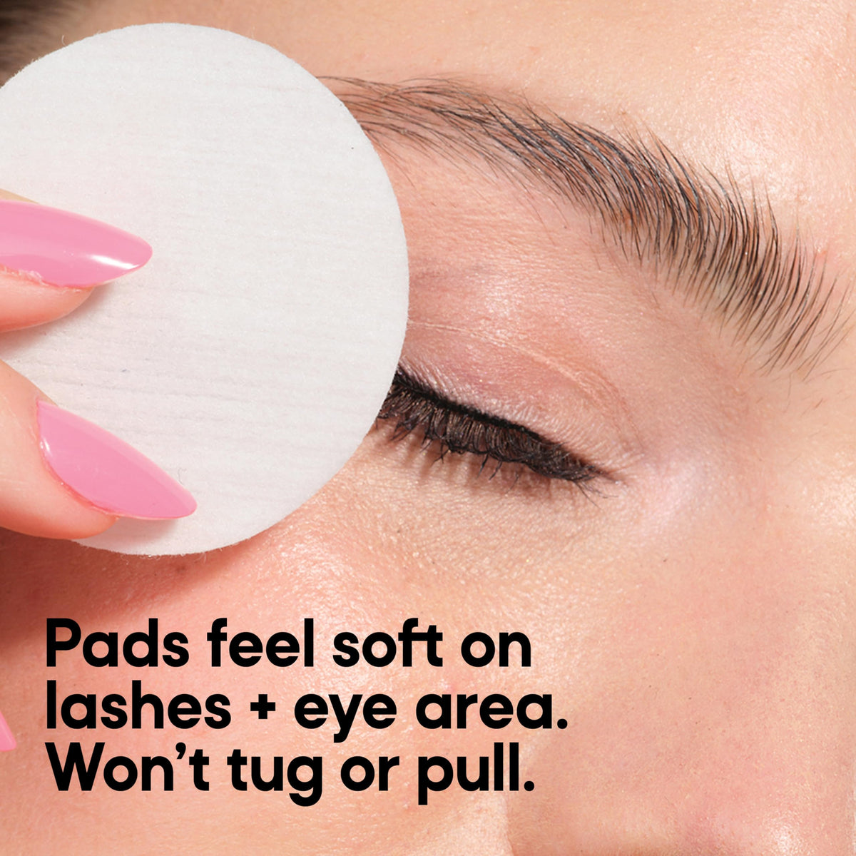 Almay Micellar Eye Makeup Remover Pads in use