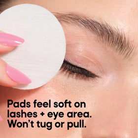 Almay Micellar Eye Makeup Remover Pads in use