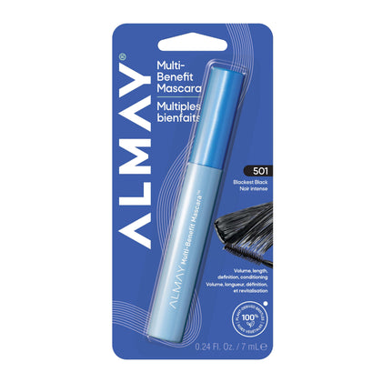 Almay Multi-Benefit Mascara 501 Blackest Black front view