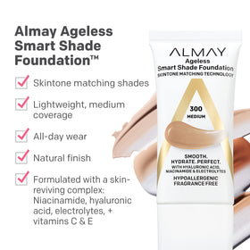 Almay Smart Shade Foundation 100 Light side view