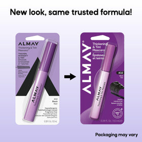Almay Thickening & Tint Mascara 402 Black applied on lashes